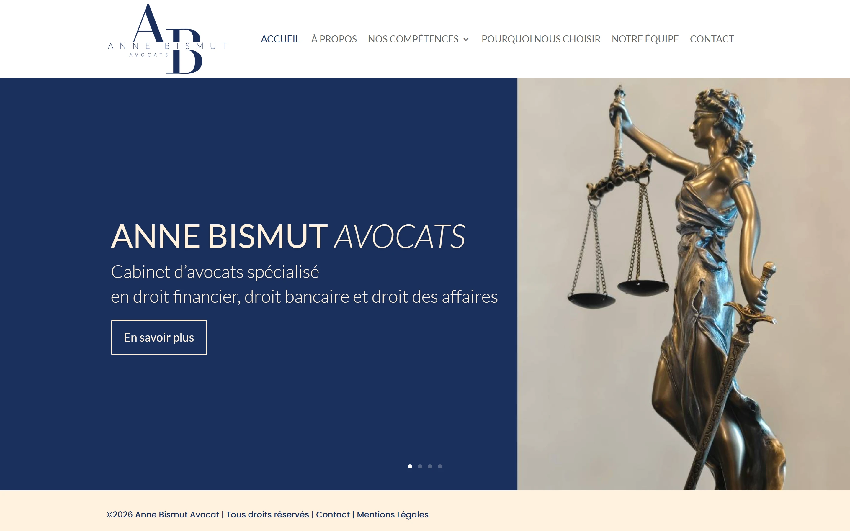 Aperçu du site web Bismut & Associés