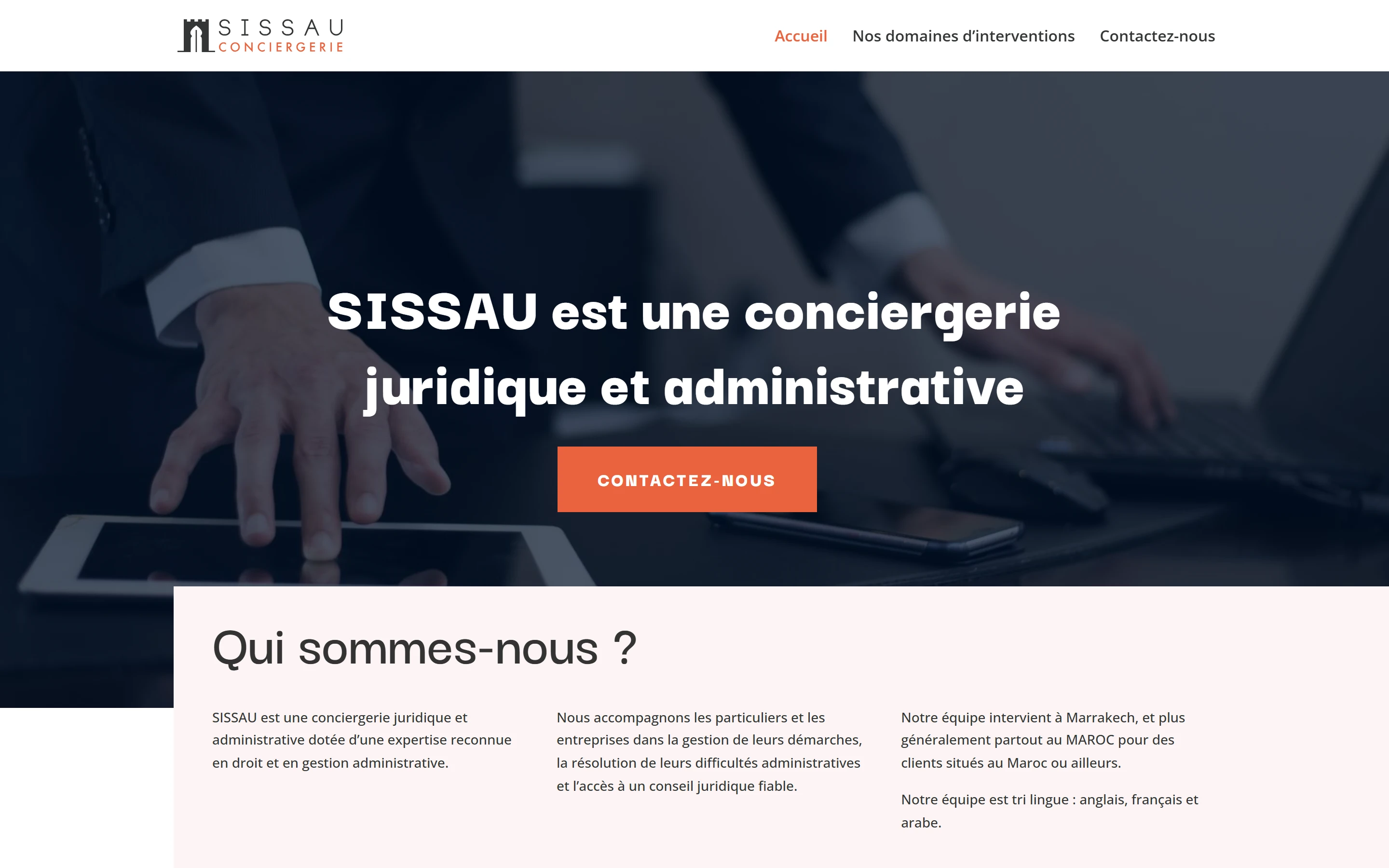 Aperçu du site web Conciergerie SISSAU